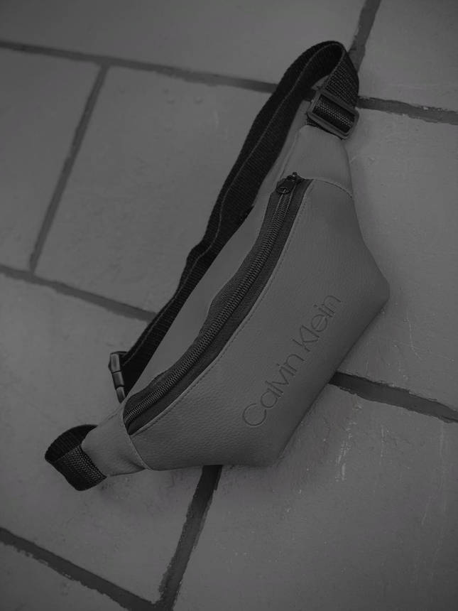 Бананка Calvin Klein сіра змійка пластикова, фото 2