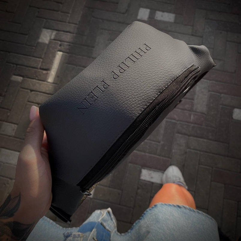 Бананка Philipp Plein сіра змійка пластикова, фото 2