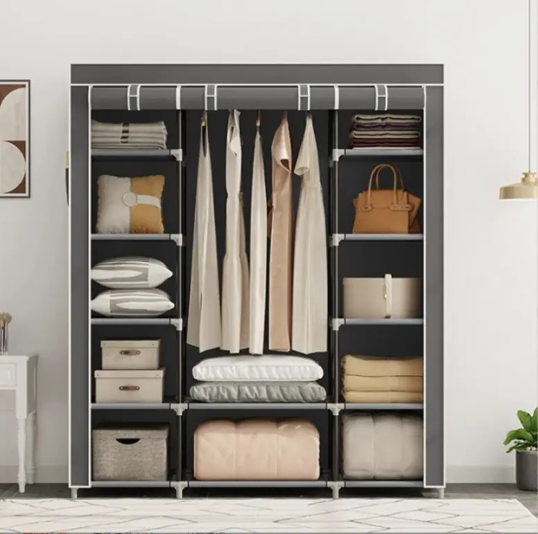 Шафа тканинна складана STORAGE WARDROBE 68150 на 3 секції 130x45x175 см