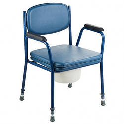 Розбірний стілець-туалет регульований по висоті з м'яким сидінням та навантаженням до 100кг OSD-3105 (код 34278)