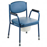 Разборной стул-туалет регулируемый по высоте с мягким сиденьем и нагрузкой до 100кг OSD-3105 (код 132673)