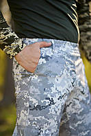 Штани бойові для міста та армії з кишенями ріпстоп літні тактичні для військових операцій піксель
