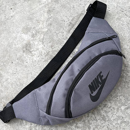 Бананка Nike сіра з чорним лого, фото 2