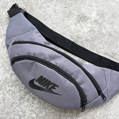 Бананка Nike сіра з чорним лого, фото 3