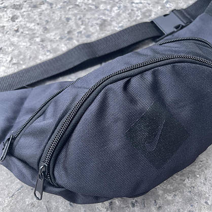 Бананка чорна Nike накатка із чорним квадратом, фото 2