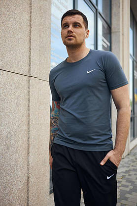 Комплект Nike футболка графіт + шорти, фото 3