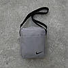 Барсетка Nike сіра з чорним лого, фото 2