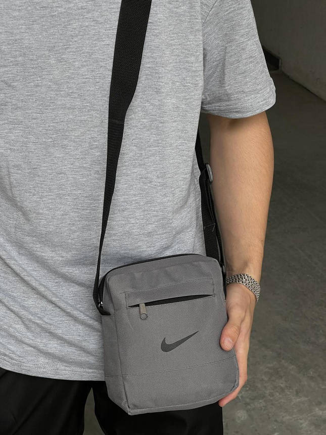 Барсетка Nike сіра велика, фото 2