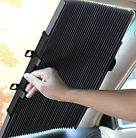 Защитная шторка от солнца для машины 65х130 см Солнцезащитные жалюзи на лобовое стекло в авто