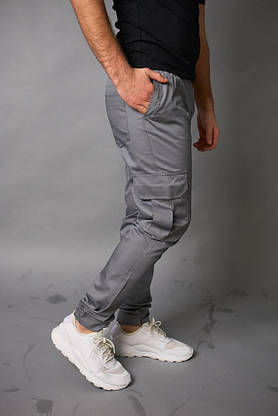 Котонові штани "Baza" Intruder сірі, фото 3