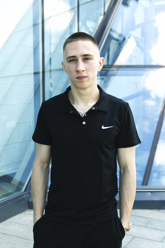 Поло трикотажне Nike чорне (XM), фото 2