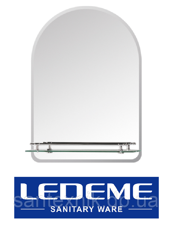 Дзеркало для ванни з полицею Ledeme L680 60х45см
