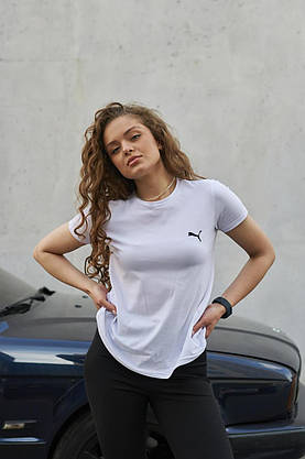 Жіноча футболка Puma біла, фото 3