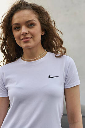 Жіноча футболка Nike біла, фото 3