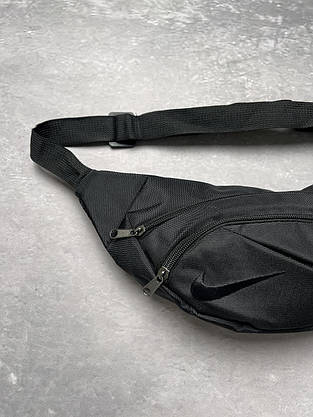 Бананка чорна 1000D Nike /з трьома відділеннями, фото 2