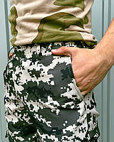 Штани армійські міцні для НГУ рип-стоп дихаючі спецодяг на липучках стандарт ЗСУ для бойових завдань