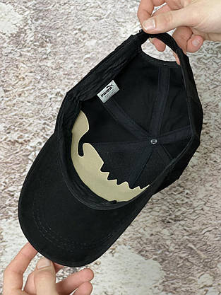 Кепка Puma чорна (чорне лого), фото 3