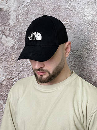 Кепка TNF чорна (біле лого), фото 3