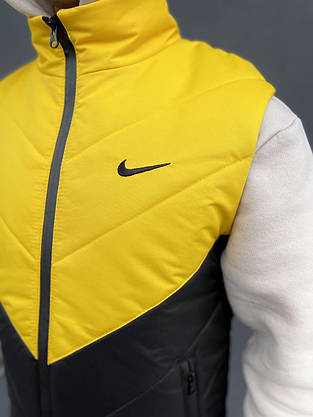 Комплект 'Clip' Nike жилет жовто-чорний + штани president. Барсетка у подарунок!, фото 2
