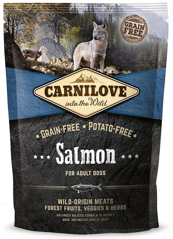 Беззерновий корм для собак усіх порід із лососем Carnilove Salmon Adult 1,5 кг, фото 1