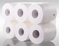 Папір туалетний на гільзі джамбо 2 шари біла целюлоза 100м в упаковці 12шт
