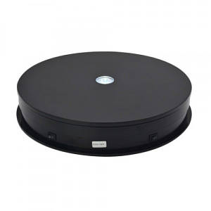 Предметний стіл поворотний з підсвічуванням 30 см чорний 25 кг Puluz EDA001759202A