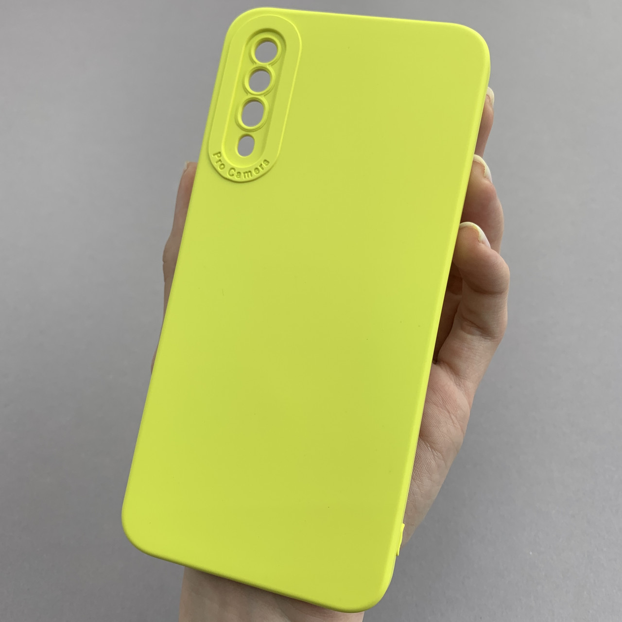 Чохол для Samsung Galaxy А50s силіконовий кейс із захистом камери на телефон самсунг а50с жовтий l8o