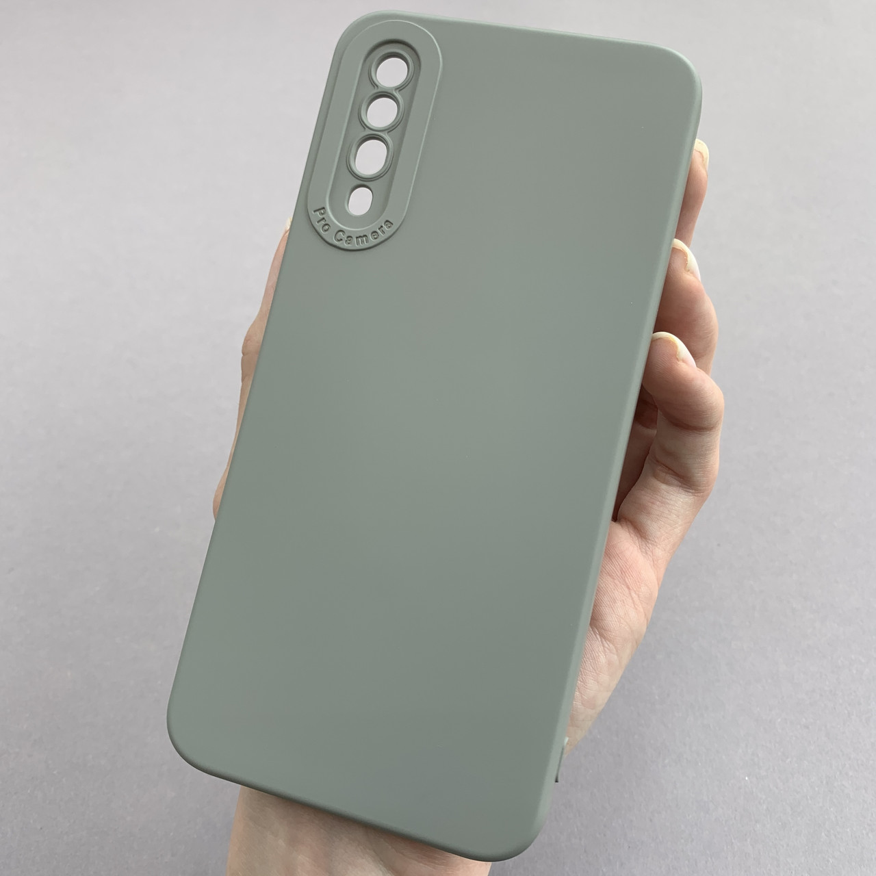 Чохол для Samsung Galaxy А50s силіконовий кейс із захистом камери на телефон самсунг а50с сірий l8o
