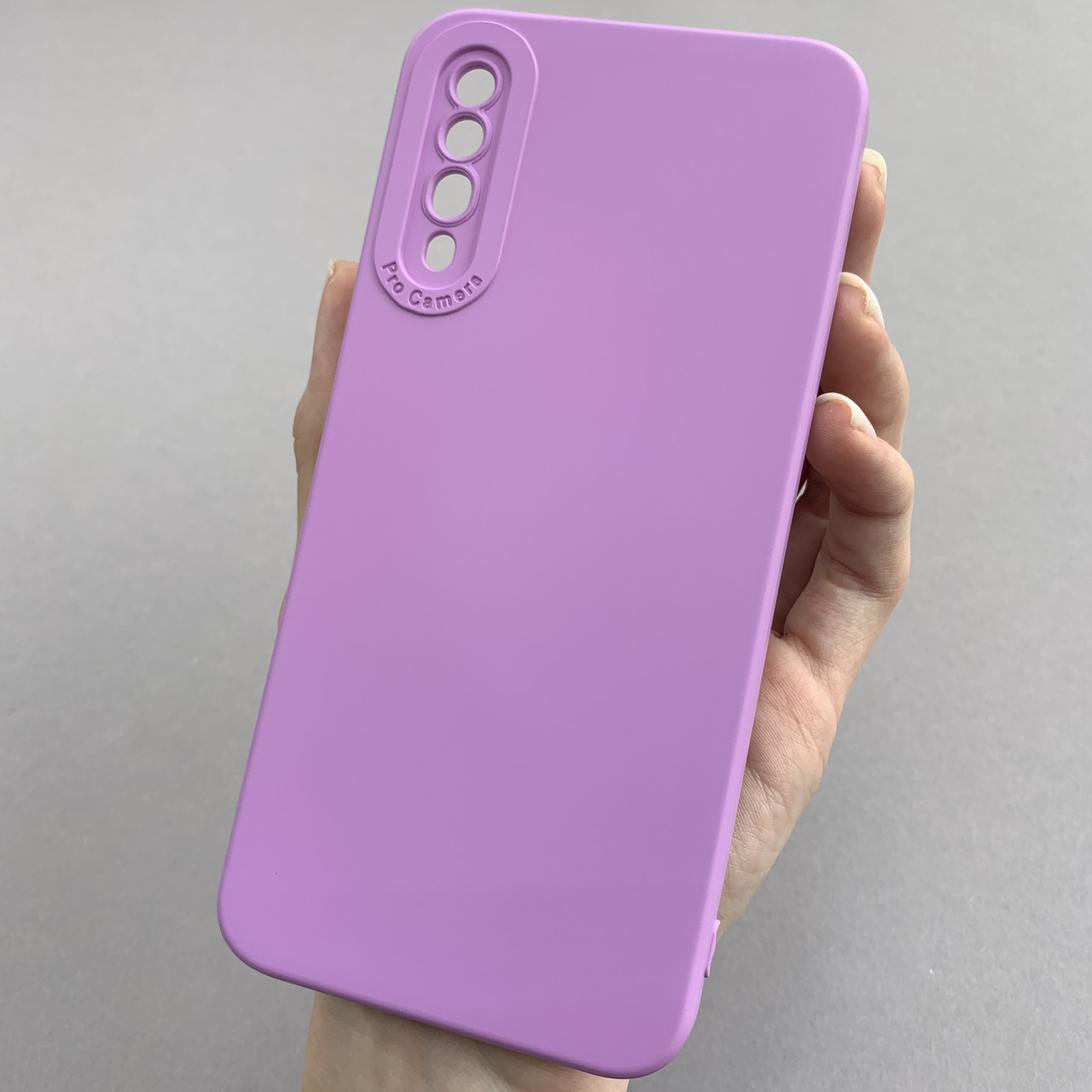 Чохол для Samsung Galaxy А50s силіконовий кейс із захистом камери на телефон самсунг а50с бузковий l8o