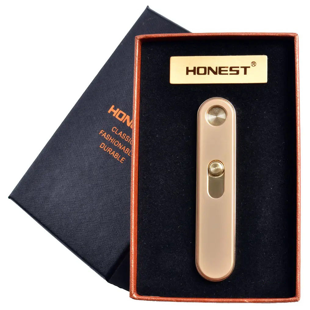 USB зажигалка в подарочной упаковке "Honest" 77127. Цвет: золотой - фото 1 - id-p1868723790