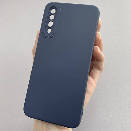 Чохол для Samsung Galaxy А50s силіконовий кейс із захистом камери на телефон самсунг а50с темно-синій l8o, фото 1