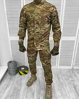 Форма військова польова Камуфляж мультикам ЗСУ розмір 50 (20505) Військовий камуфляжний костюм кітель + штани