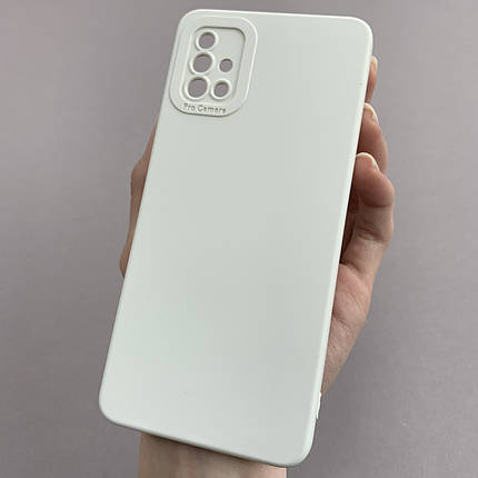 Чохол для Samsung Galaxy A51 силіконовий кейс із захистом камери на телефон самсунг а51 білий l8o, фото 1