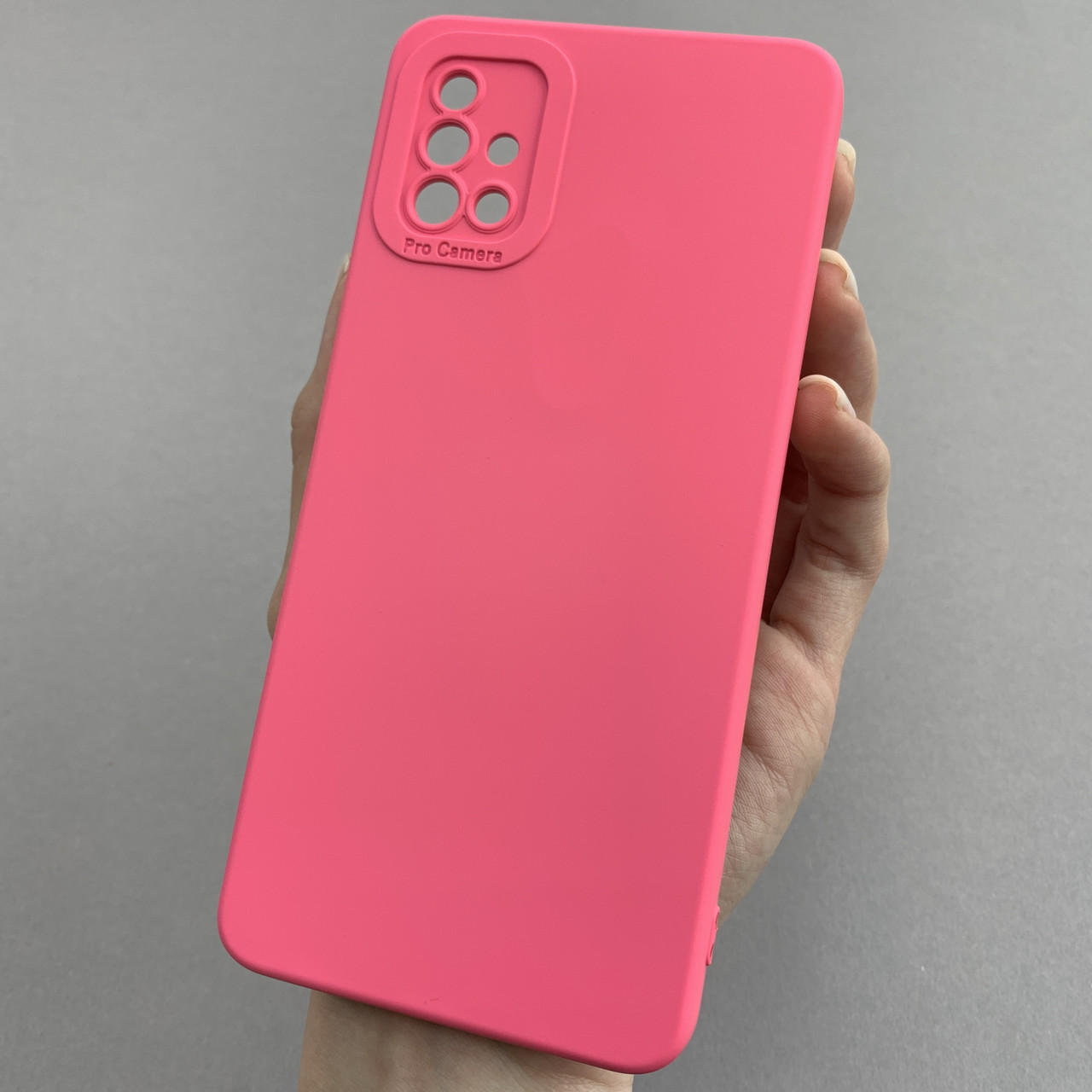 Чохол для Samsung Galaxy A51 силіконовий кейс із захистом камери на телефон самсунг а51 малиновий l8o