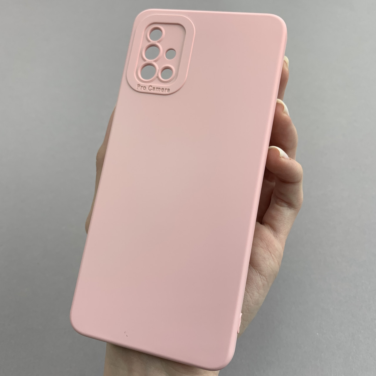 Чохол для Samsung Galaxy A51 силіконовий кейс із захистом камери на телефон самсунг а51 рожевий l8o