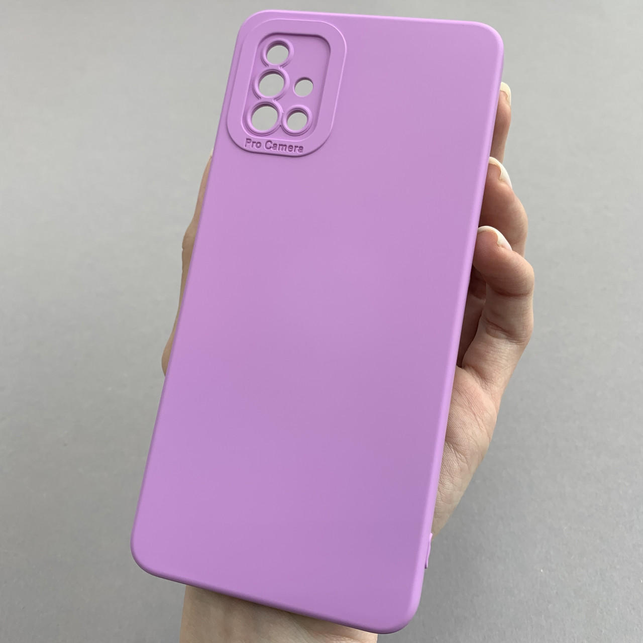 Чохол для Samsung Galaxy A51 силіконовий кейс із захистом камери на телефон самсунг а51 бузковий l8o