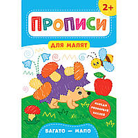 Книга Прописи для детей. Много-мало.