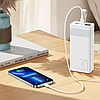 Потужний повербанк для телефону Power Bank 30000 mAh потужний портативний зарядний пристрій зі швидкою зарядкою, фото 8