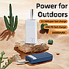 Потужний повербанк для телефону Power Bank 30000 mAh потужний портативний зарядний пристрій зі швидкою зарядкою, фото 10