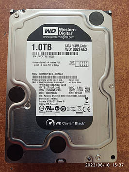 Жорсткий диск Б/У HDD Western Digital Caviar Blue 1Tb 64 MB 7200RPM 3,5"