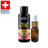 Натуральна базова олія Жожоба пробник 10мл Вівасан Швейцарія Vivasan JOJOBA oil CARRIER Switzerland