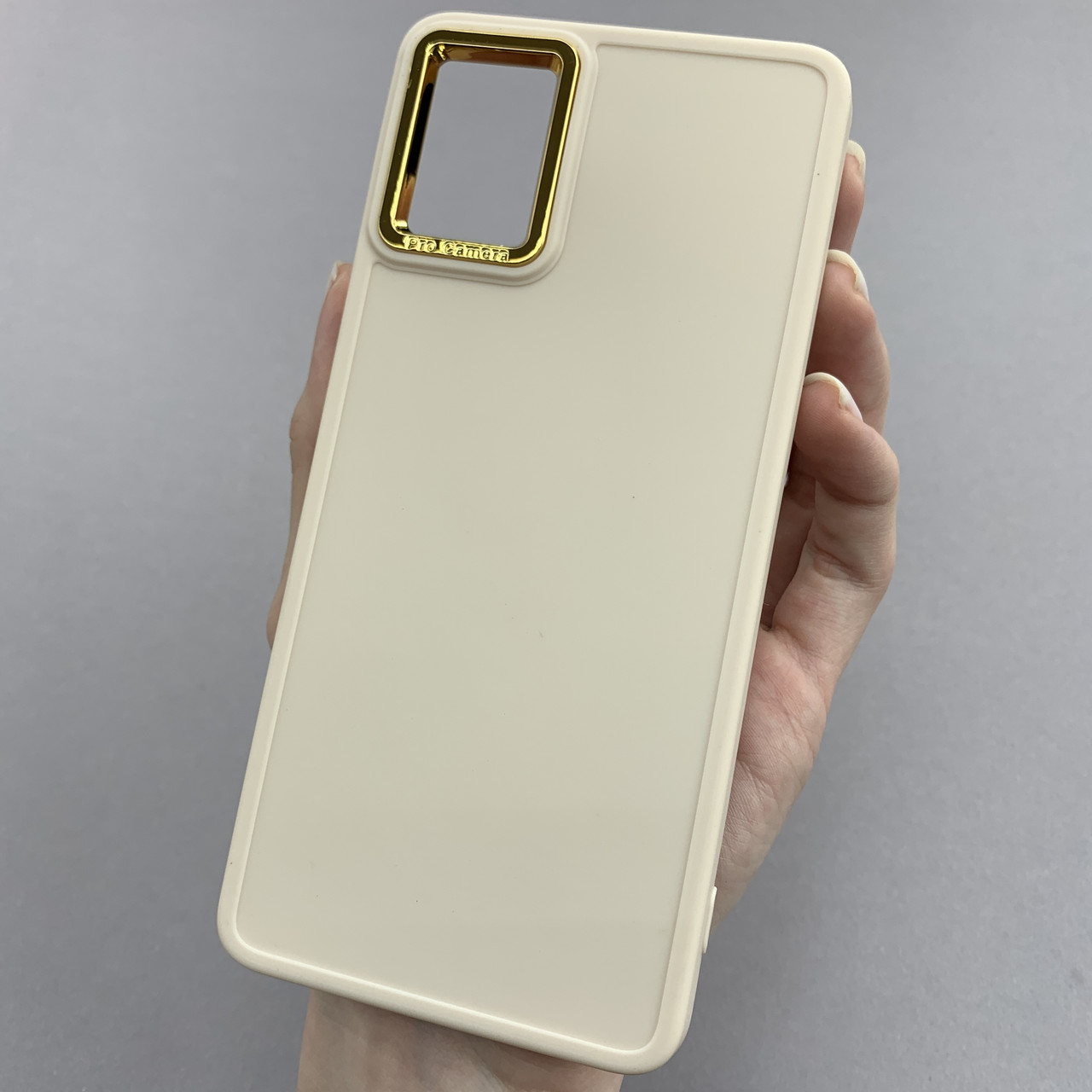 Чохол для Samsung Galaxy А51 матовий чохол з окантовкою на телефон самсунг а51 бежевий o9l