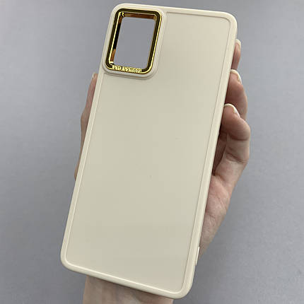 Чохол для Samsung Galaxy А51 матовий чохол з окантовкою на телефон самсунг а51 бежевий o9l, фото 1