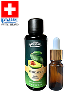 Натуральна базова олія Авокадо пробник 10мл Вівасан Vivasan Швейцарія Аvocado oil
