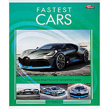 Зошит 48 аркушів клітинка "МРІЇ"/ Fastest Cars, фото 4