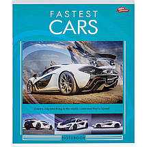 Зошит 48 аркушів клітинка "МРІЇ"/ Fastest Cars, фото 5
