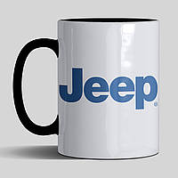 Чашка 330 мл с маркой авто Jeep / Джип. Лучший подарок мужчине