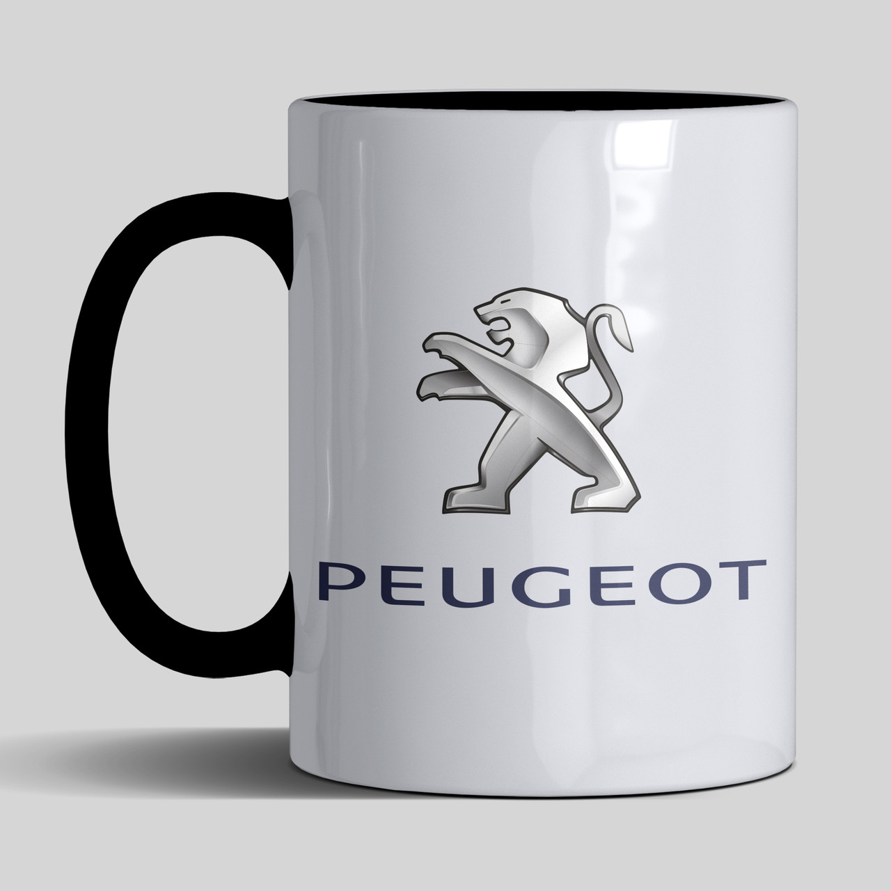 Чашка 330 мл з маркою авто Peugeot / Пежо. Найкращий подарунок чоловіку