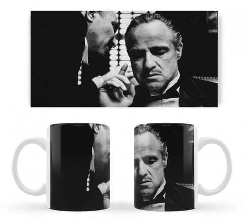 Чашка біла керамічна Don Carleone The Godfather (Дон Карлеоне Хрестний Батько) ABC, фото 1