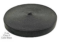 Резинка для одежды плоская 2 см цвет чёрный Класс "D" (40 метров)